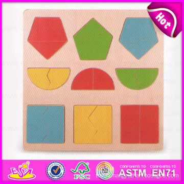 2015 Smart Kids Wooden Shape Puzzle Toy, Different Shapes Child Wooden Puzzle Toy, Educational Wooden Shape Puzzle in Bulk W14A127